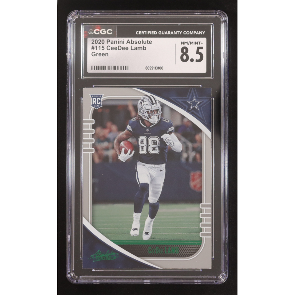 CeeDee Lamb 2020 Absolute Green #115 RC (CGC 8.5) at PristineAuction.com