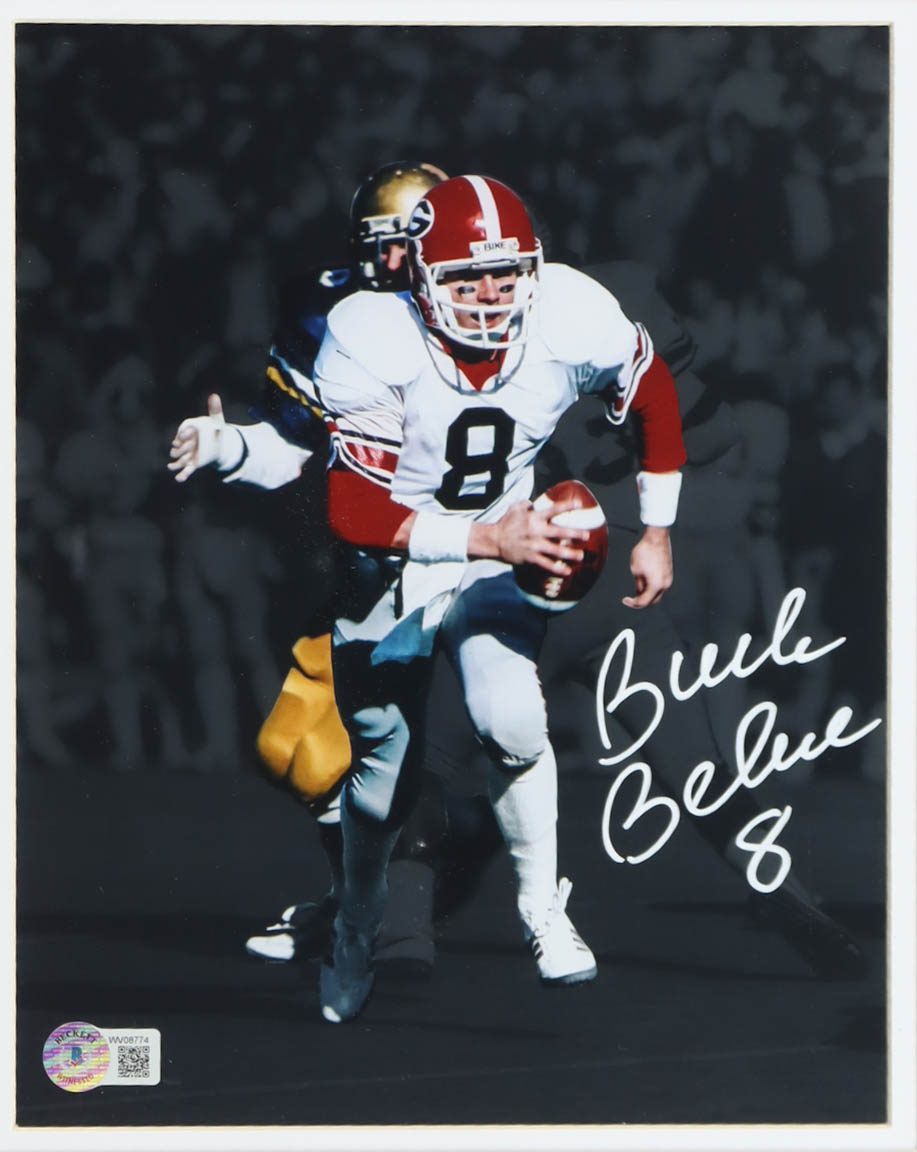 Buck Belue Signed Custom Framed Photo Display (Beckett) at PristineAuction.com Buck Belue Signed Custom Framed Photo Display (Beckett) at PristineAuction.com