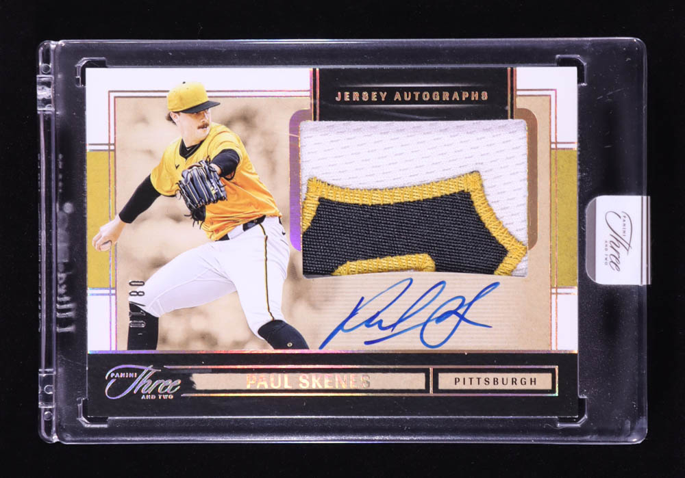 Paul Skenes 2025 Panini Three and Two #12 Jersey Autographs /99