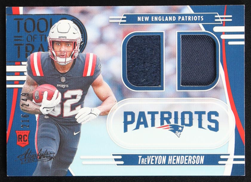 TreVeyon Henderson 2025 Absolute Tools of the Trade Double #13 RC #216/249 at PristineAuction.com TreVeyon Henderson 2025 Absolute Tools of the Trade Double #13 RC #216/249 at PristineAuction.com