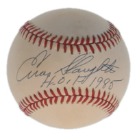 Enos Slaughter Signed ONL Baseball Inscribed "HOF 1985" (JSA) at PristineAuction.com