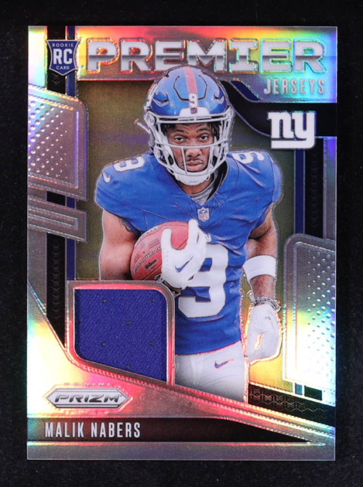 Malik Nabers 2024 Panini Prizm Premier Jerseys #4 RC
