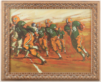 1966 "The Sweep" Packers Vintage Bromberger Art Print at PristineAuction.com