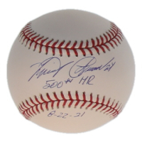 Miguel Cabrera Signed OML Baseball Inscribed "500th HR" & "8-22-21" (JSA) at PristineAuction.com