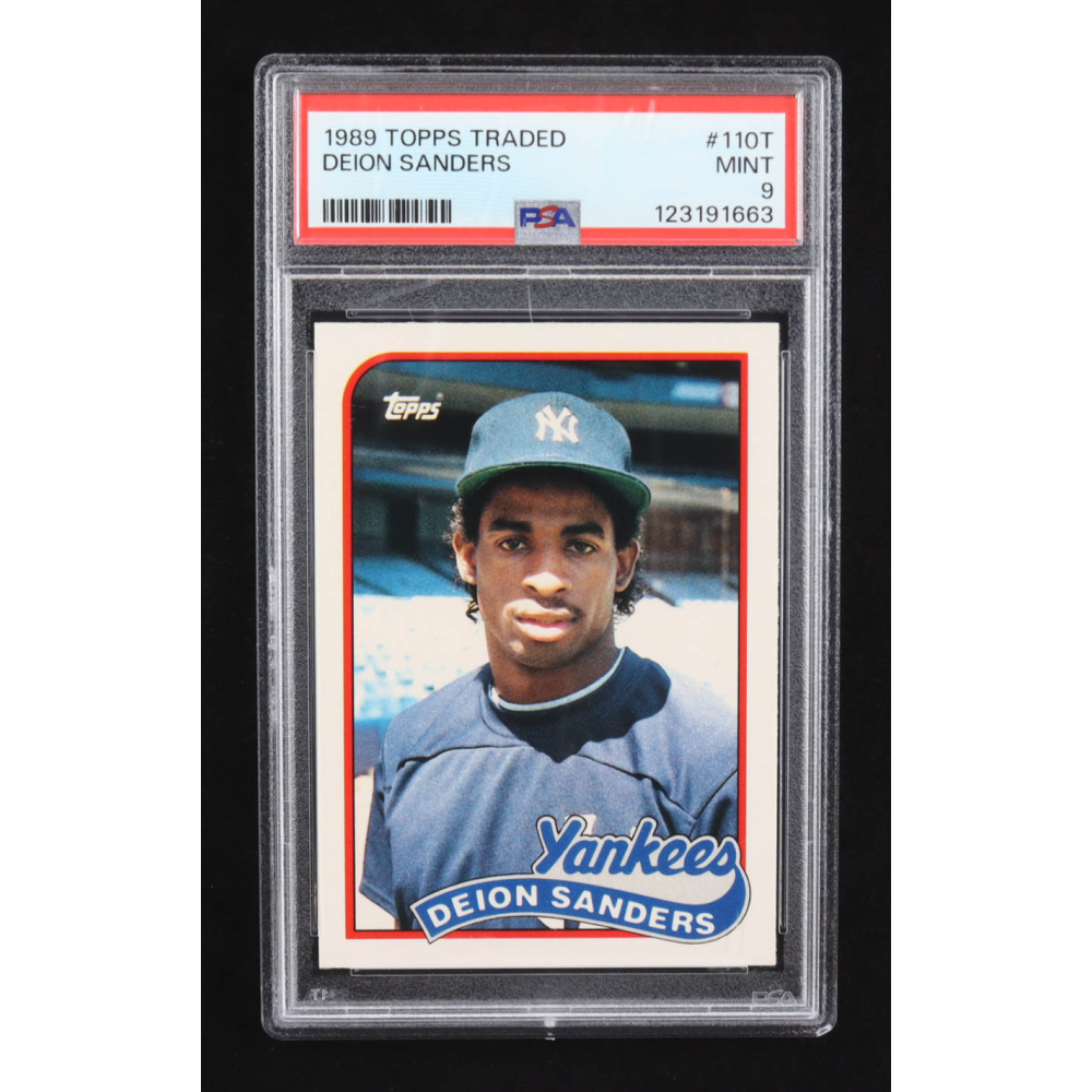 Deion Sanders 1989 Topps Traded #110T RC (PSA 9) at PristineAuction.com