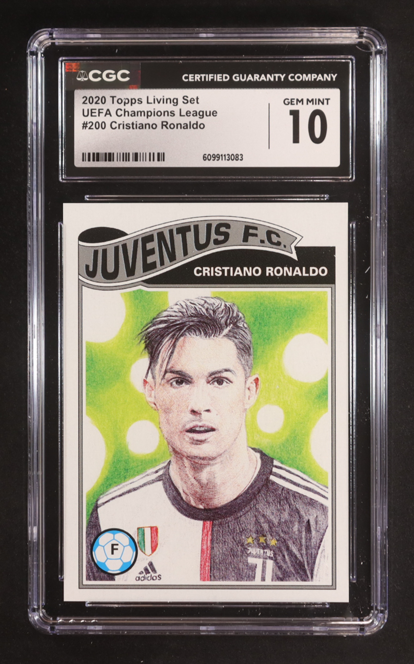 Cristiano Ronaldo 2020 Topps Living UEFA Champions League #200 (CGC 10) at PristineAuction.com Cristiano Ronaldo 2020 Topps Living UEFA Champions League #200 (CGC 10) at PristineAuction.com