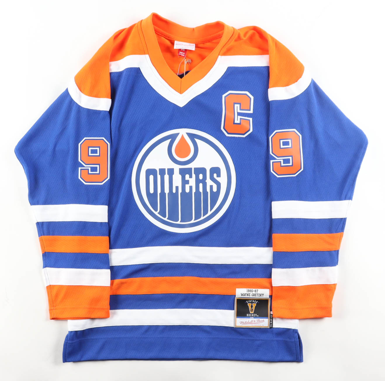Wayne Gretzky Signed Oilers Mitchell & Ness Authentic Captain's Jersey With (PSA) at PristineAuction.com Wayne Gretzky Signed Oilers Mitchell & Ness Authentic Captain's Jersey With (PSA) at PristineAuction.com