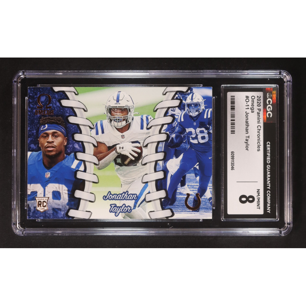 Jonathan Taylor 2020 Omega #11 RC (CGC 8) at PristineAuction.com