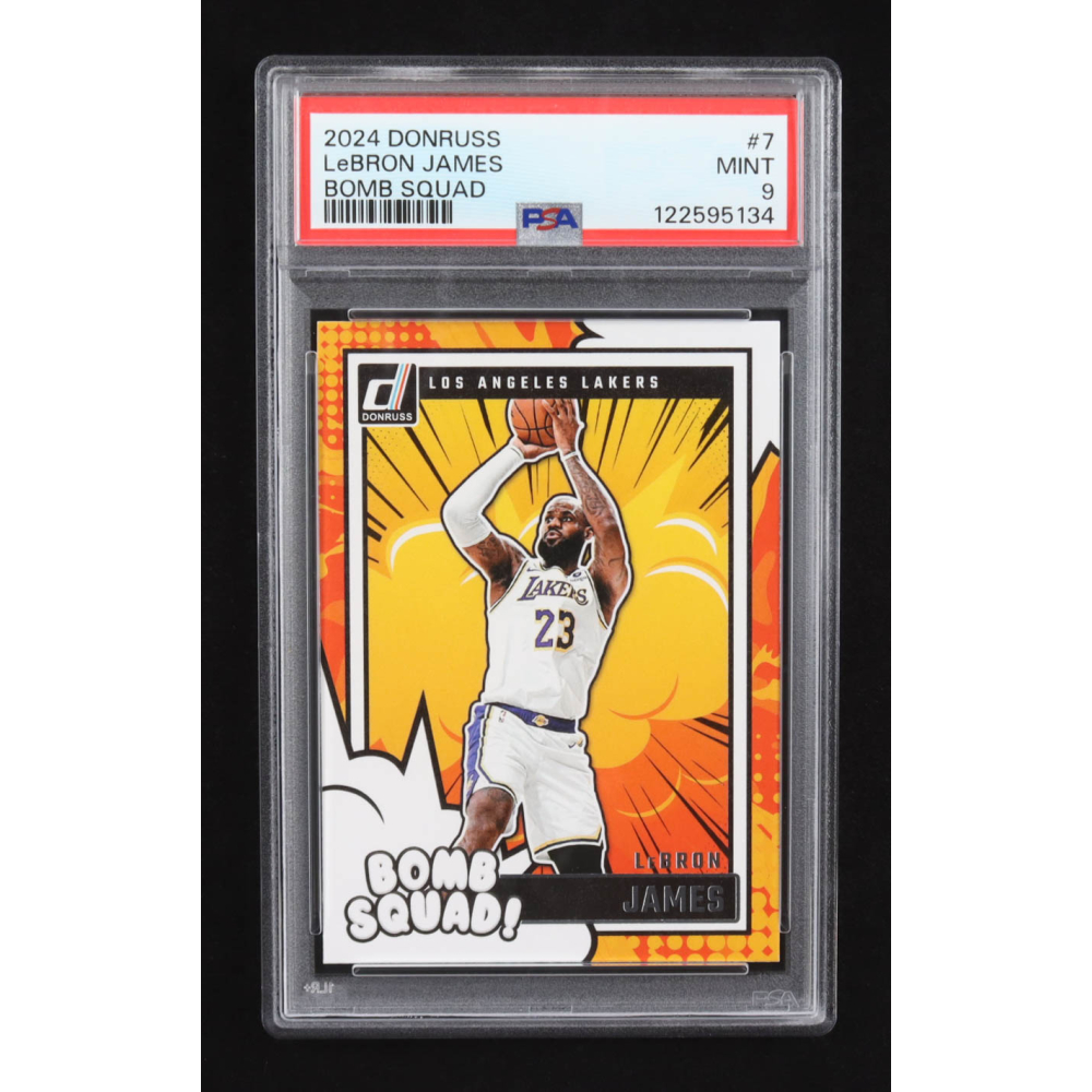 Lebron James 2024-25 Panini Donruss Bomb Squad #7 (PSA 9) at PristineAuction.com