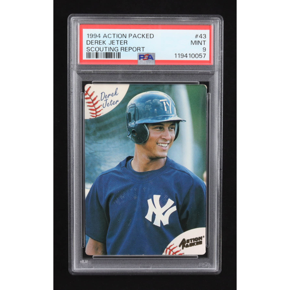 Derek Jeter 1994 Action Packed Scouting Report #43 RC (PSA 9) at PristineAuction.com