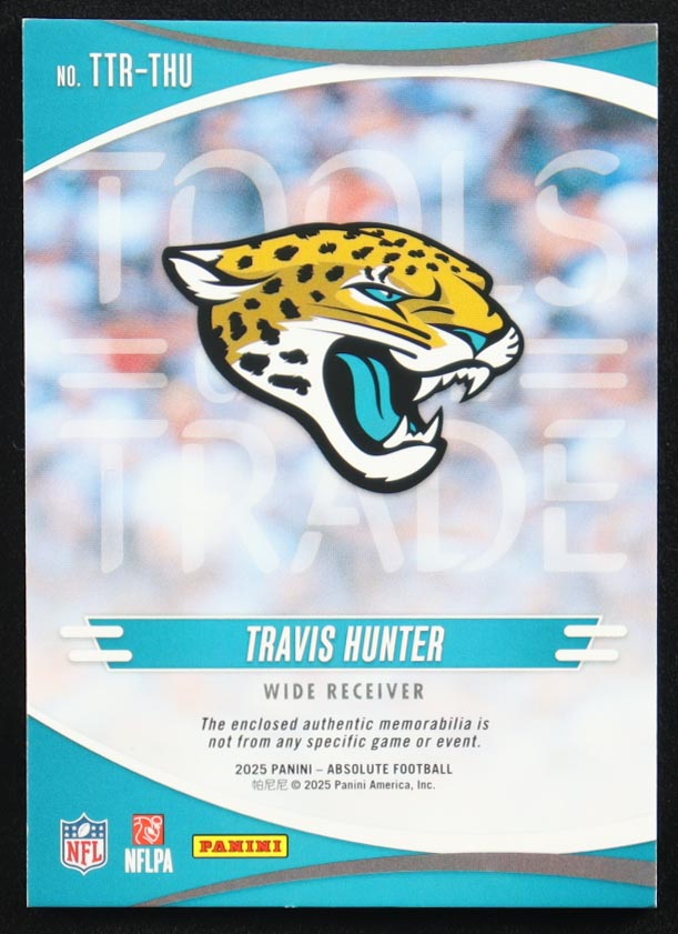 Travis Hunter 2025 Absolute Tools of the Trade #3 RC #243/299 at PristineAuction.com Travis Hunter 2025 Absolute Tools of the Trade #3 RC #243/299 at PristineAuction.com