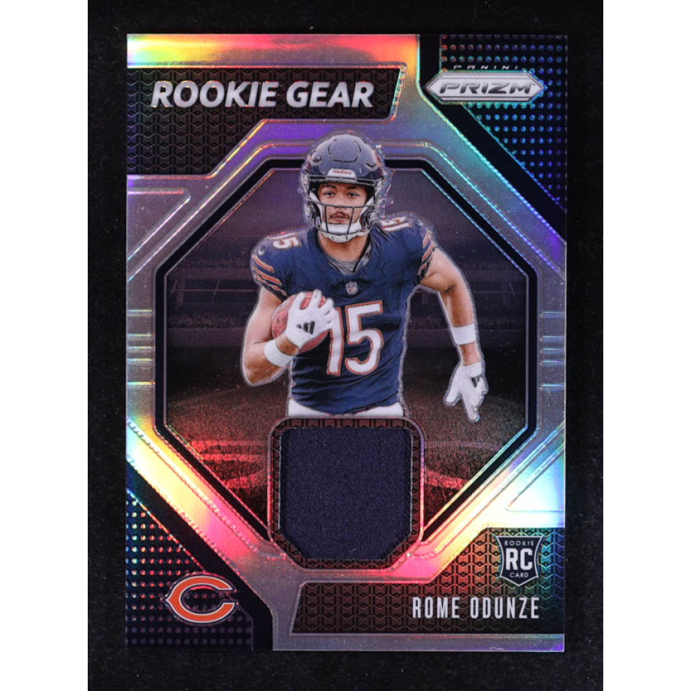 Rome Odunze 2024 Panini Prizm Rookie Gear #12 RC at PristineAuction.com