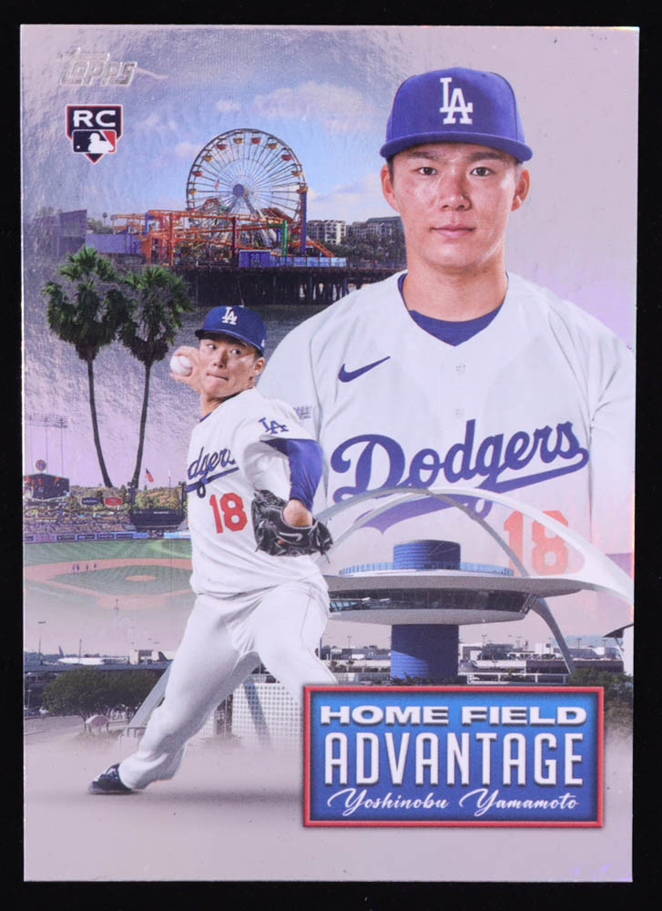 Yoshinobu Yamamoto 2024 Topps Home Field Advantage #HFA20 RC at PristineAuction.com Yoshinobu Yamamoto 2024 Topps Home Field Advantage #HFA20 RC at PristineAuction.com