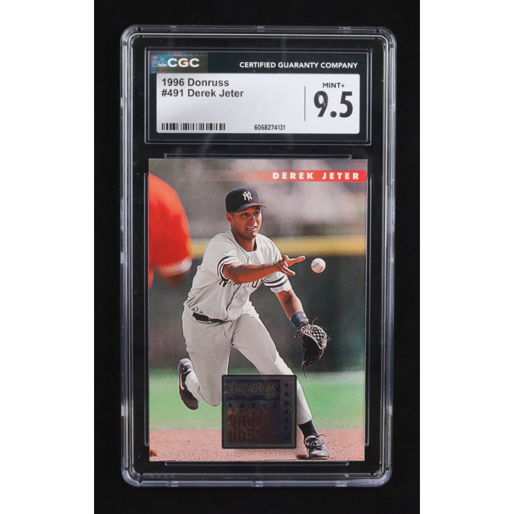 Derek Jeter 1996 Donruss Rated Rookie #491 RC (CGC 9.5) at PristineAuction.com