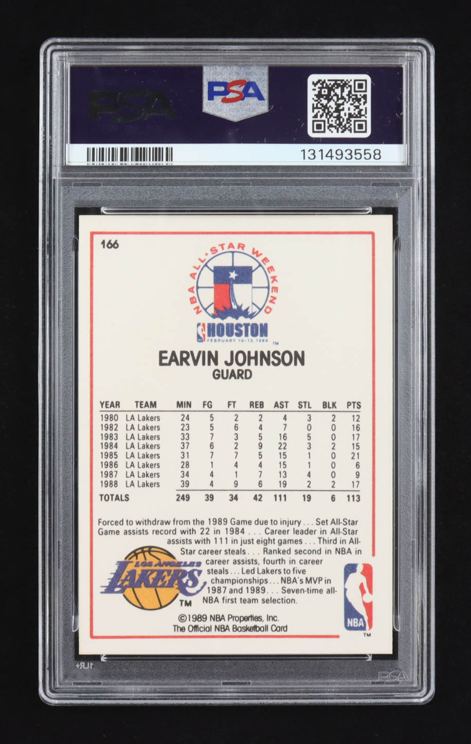Magic Johnson 1989-90 Hoops #166 AS (PSA 10) at PristineAuction.com Magic Johnson 1989-90 Hoops #166 AS (PSA 10) at PristineAuction.com