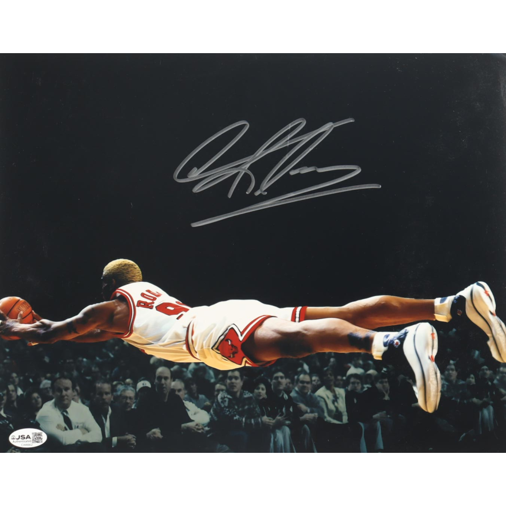 Dennis Rodman Signed Bulls 11x14 Photo (JSA) at PristineAuction.com