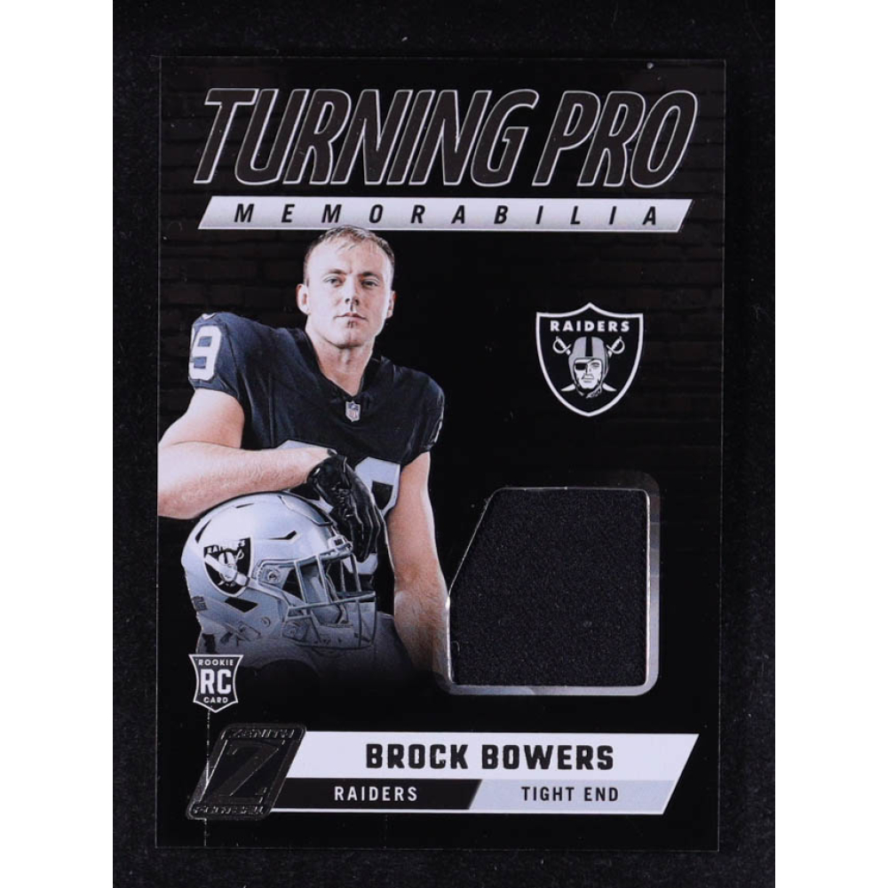 Brock Bowers 2024 Zenith Turning Pro Memorabilia #5 RC at PristineAuction.com