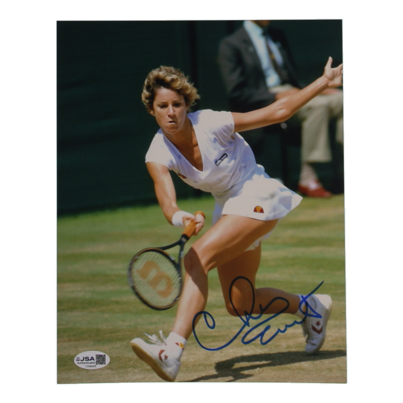 Chris Evert Signed 8x10 Photo (JSA) at PristineAuction.com Chris Evert Signed 8x10 Photo (JSA) at PristineAuction.com