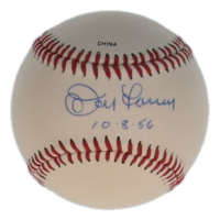 Don Larsen Signed OLL Baseball Inscribed "10-8-56" (JSA) at PristineAuction.com