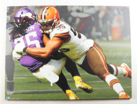 Myles Garrett Signed Browns Canvas Print (Beckett) at PristineAuction.com