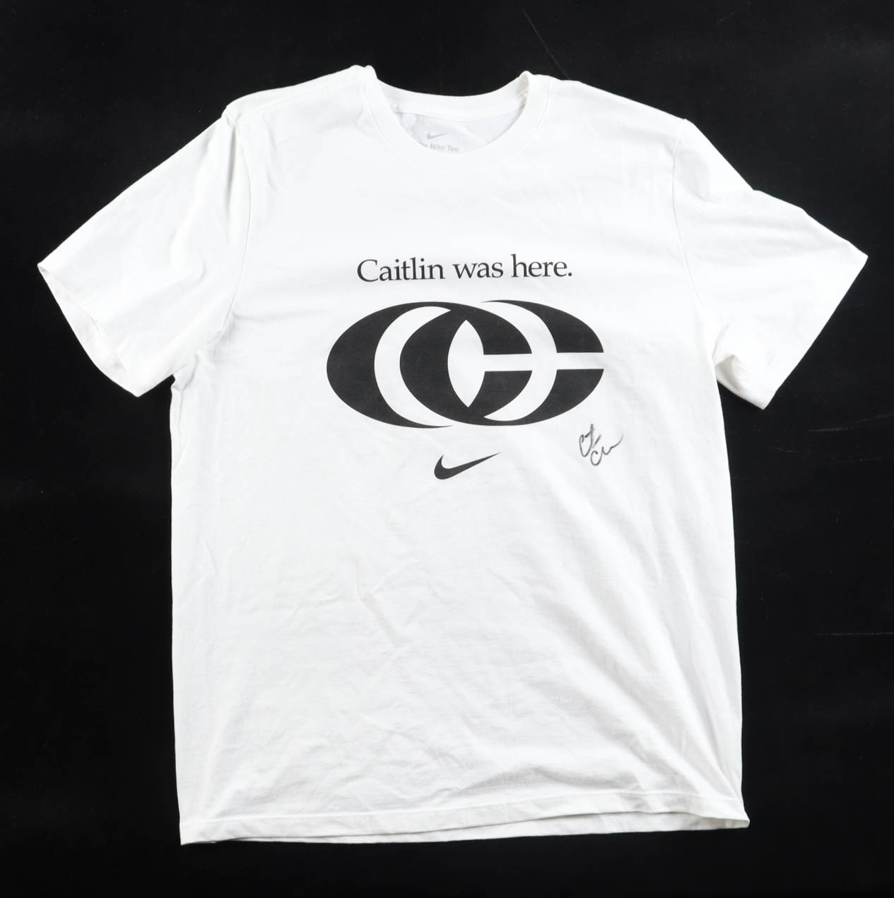 Caitlin Clark Signed "Caitlin Was Here" Nike T-Shirt (PSA) at PristineAuction.com Caitlin Clark Signed "Caitlin Was Here" Nike T-Shirt (PSA) at PristineAuction.com