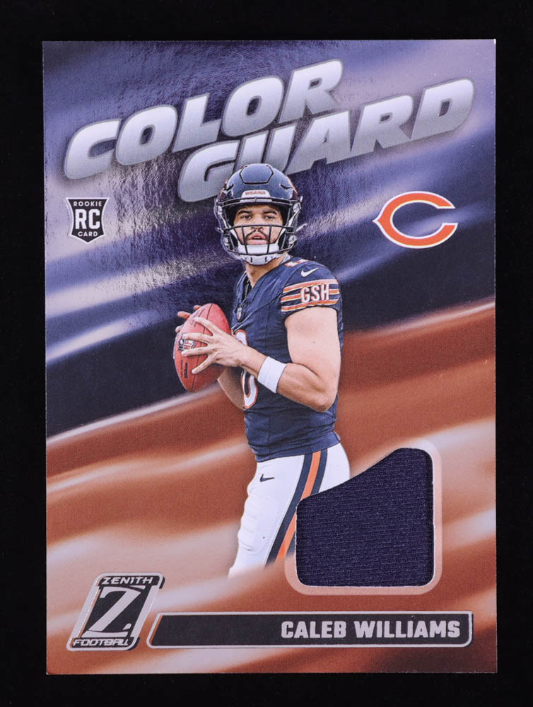 Caleb Williams 2024 Zenith Color Guard Jerseys #1 RC at PristineAuction.com Caleb Williams 2024 Zenith Color Guard Jerseys #1 RC at PristineAuction.com