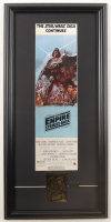 "Star Wars: The Empire Strikes Back" Custom Framed Print Display with 23KT Card & Movie Pin at PristineAuction.com