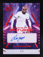 Lucas Moura 2022 Leaf Ultimate Soccer Ultimate Futures Autographs Red #FLM2 #2/3 at PristineAuction.com