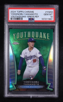 Yoshinobu Yamamoto 2024 Topps Chrome YouthQuake #YQ-53 RC #70/99 (PSA 10) at PristineAuction.com