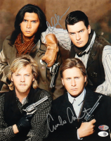 Charlie Sheen & Emilio Estevez Signed "Young Guns" 11x14 Photo (JSA) at PristineAuction.com