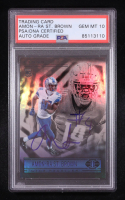 Amon-Ra St. Brown Signed 2021 Inscribed "#4" Panini Illusions #86 RC (PSA 10) at PristineAuction.com