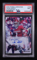 Jalen Hurts 2020 Panini Luminance Autograph Blue #109 RC #48/50 (PSA 9) at PristineAuction.com