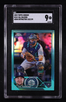 Cal Raleigh 2023 Topps Chrome Aqua Refractor #141 #153/199 (SGC 9) at PristineAuction.com