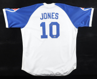 Chipper Jones Signed Braves Majestic Authentic Jersey (Beckett) at PristineAuction.com