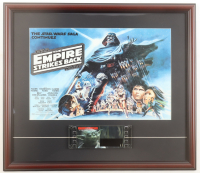 1977 "Star Wars" Custom Framed Print Display with Original 1980 Film Cell with Hologram at PristineAuction.com