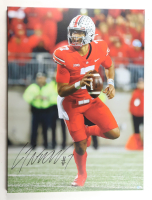C.J. Stroud Signed Ohio State Buckeyes Print on Canvas (Beckett) at PristineAuction.com