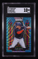 Juan Soto 2021 Panini Prizm Stained Glass Teal Wave #SG-3 RC (SGC 10) at PristineAuction.com