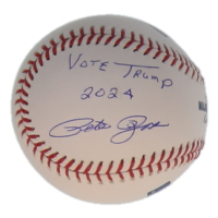 Pete Rose Signed OML Baseball Inscribed "Vote Trump 2024" (JSA) at PristineAuction.com
