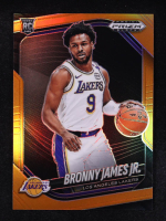 Bronny James Jr. 2024 Panini Prizm Black Orange #94 #35/49 RC at PristineAuction.com