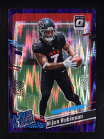 Bijan Robinson 2023 Panini Donruss Optic Purple Wave #206 RC at PristineAuction.com