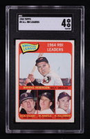 Brooks Robinson/Dick Stuart/Mickey Mantle/Harmon Killebrew 1965 Topps A.L. RBI Leaders #5 (SGC 4) at PristineAuction.com