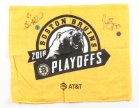 Brad Marchand & Patrice Bergeron Signed 2018 Bruins Playoffs Rally Towel (Marchand & Bergeron) at PristineAuction.com