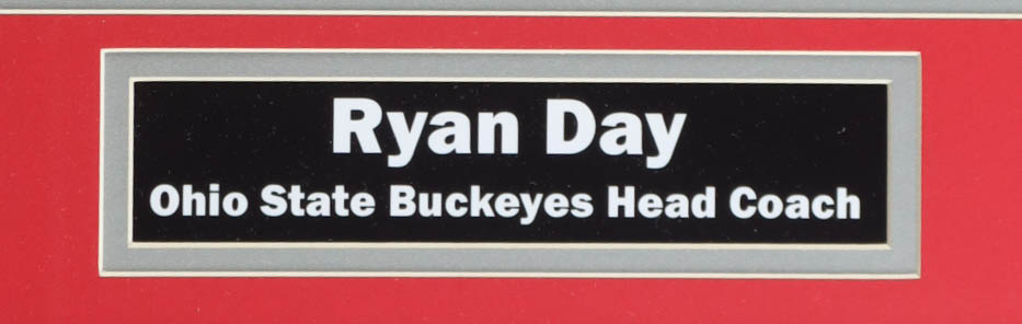 Ryan Day Signed Ohio State Buckeyes Custom Framed Photo Display (Beckett) at PristineAuction.com Ryan Day Signed Ohio State Buckeyes Custom Framed Photo Display (Beckett) at PristineAuction.com