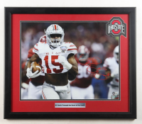 Ezekiel Elliott Signed Ohio State Buckeyes Custom Framed Photo Display (Beckett) at PristineAuction.com