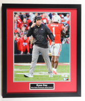 Ryan Day Signed Ohio State Buckeyes Custom Framed Photo Display (Beckett) at PristineAuction.com