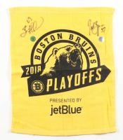 Brad Marchand & Patrice Bergeron Signed 2018 Bruins Playoffs Rally Towel (Marchand & Bergeron) at PristineAuction.com