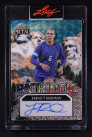 Trinity Rodman 2025 Leaf Metal Independence Day Patriotic Autographs Mount Rushmore Super Prismatic Teal #PTR1 #1/1 at PristineAuction.com