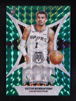 Victor Wembanyama 2023 Panini Mosaic Epic Performers Green #12 RC at PristineAuction.com