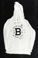 Patrice Bergeron, Zdeno Ch&aacute;ra & Brad Marchand Signed 2019 Winter Classic Bruins Women's Hooded Sweatshirt (Bergeron, Chara, & Marchand) at PristineAuction.com