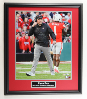 Ryan Day Signed Ohio State Buckeyes Custom Framed Photo Display (Beckett) at PristineAuction.com